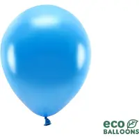 Party Deco Eco Balloons 26cm metallic, blue (1 pkt / 100 pc.)