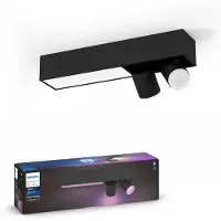Philips Hue Centris Aufbauspot White & Color - Schwarz - Rechteckig - 2 Spots