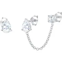 Elli Ohrringe Stecker Zirkonia Kristalle Tropfen-Form 925 Silber Elli Silber
