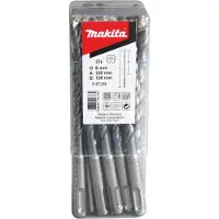 Nobrand Makita HM Bohrer V-PLUS, Ø 6,0 mm, Länge 110 mm, SDS-plus, 10 Stk.