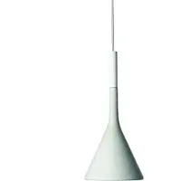 Foscarini Design Hängelampe Aplomb, dimmbar, weiß / opal, für Küche, Beton, Design, Pendelleuchte