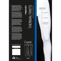 Avento Thermolegging Weiß (2er-pack) Herren-XL