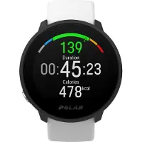Polar Unite White S-L Silikonarmband mit Dornschließe