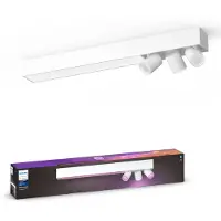 Philips Hue White and Color ambiance Centris 3er Deckenspot, Bluetooth/Zigbee, Weiß, LED, Metall, GU10, Multi