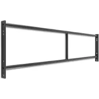 Capital Sports Dominate Edition Double Bar Doppel-Klimmzugstange Pull-Up Bar Power Rack Montage Erweiterung (168 cm, 2 Griffmöglichkeiten, inkl. Montagematerial , Metall) Schwarz