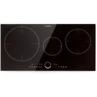 Klarstein Induktionskochfeld, Glaskeramik Kochfeld, Induktionskochfeld mit 3 Platten, Einbau-Induktionskochfeld mit Touch-Display, Digitalanzeige und Timer-Funktion, Schnelles Aufheizen, 5800 Watt