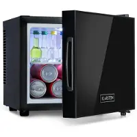 Klarstein Frosty Mini-Kühlschrank EEC A Spiegelglastür 10 Liter schwarz Schwarz