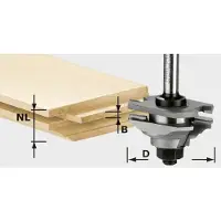 Festool Profil-Federfräser HW Schaft 8 mm HW S8 D46 x D12-FD | 490643