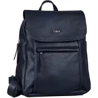 Gabor Rucksack "Mina", Damen, Gr. B/H/T: 26cm x 31cm x 10cm, blau, Polyurethane, clean, unifarben, Rucksäcke Rucksack, aus weichem leichten Lederimitat, lässig im praktischen Format