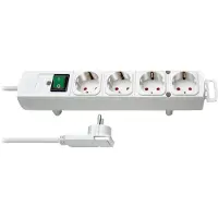 Brennenstuhl 1153120100, 2 m, Drinnen, Weiß, 4 AC-Ausgänge, 320 mm, Weiß