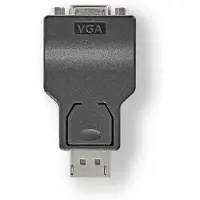 Nedis Displayport-Adapter - DisplayPort Stecker - VGA Buchse - 1080p - Vernickelt - Gerade - Rund - ABS - ABS - Schwarz - Box