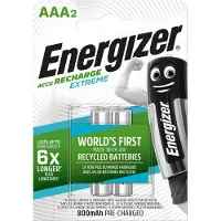 Energizer E300624300, Wiederaufladbarer Akku, AAA, Nickel-Metallhydrid (NiMH), 1,2 V, 2 Stück(e), 800 mAh