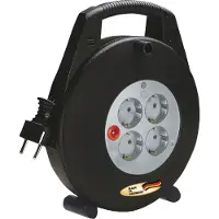 Brennenstuhl Vario Line KabelBox 4-fach schwarz/lichtgrau 10m H05VV-F 3G1,5, 1093200