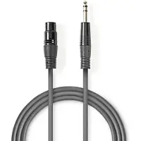 Nedis XLR-Audiokabel, kompensiert, 3-polig, XLR-Buchse