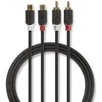 Ginza.se Stereo-Audiokabel 2 x R AC männlich - 2 x RCA weiblich