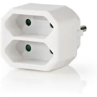 Nedis Stromverteiler - Typ F (CEE 7/7) - 250 V AC 50 Hz - Frankrech / Type C (CEE 7/16) - 250 V AC 50/60 Hz - 2.5 A - 1100 W - Weiss