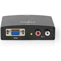 Nedis Hdmi-konverter Vga-buchse 2xrca-buchse Eingang Zu Hdmi-ausgang 1080p Aluminium