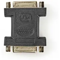 Nedis DVI-Adapter - DVI-I 24+5-Pin Buchse - DVI-I 24+5-Pin Buchse - Vernickelt - Gerade - PVC - Schwarz - Plastikbeutel