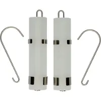 Sonstiges Luftbefeuchter 2er-Set für Heizkörper aus Edelstahl und Glas, gesundes Raumklima, modernes Design, 3-teilig, Größe ca. 20 x 5 cm