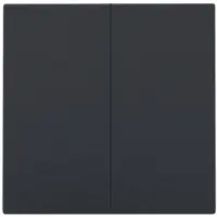Niko 200-31004 Abdeckung für elektronischen Doppelschalter oder Taster, piano black c 20031004