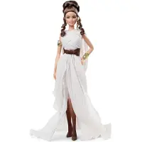 Barbie Collector Star Wars Rey x Puppe (~30 cm) mit Kleid und Zubehör, inkl. Stand und Echtheitszertifikat