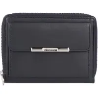 Esquire Leder Geldbörse Helena RFID Wallet Blue dunkelblau