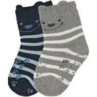 Sterntaler ABS Krabbelsocken 2er-Pack Bär in marineblau | Gr.: 20