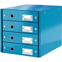 Leitz Click + Store, 4 Schubladen, flach, blau