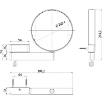 Emco LED Kosmetikspiegel 3 und 7-Fach