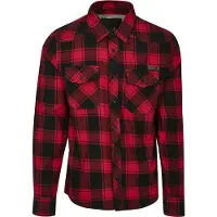 Brandit Check Hemd Herren Baumwolle rot, L