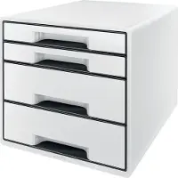 Leitz Wow Desk Cube 4 Schubladen 2 Große Und 2 Kleine Buc-schubladen