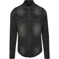 Brandit Riley Denim Hemd Herren Baumwolle schwarz, XL