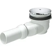 GROHE Ablaufgarnitur 49534, für Duschwanne, Ø 112 mm, Abgang waagerecht, Ablaufleistung 0,7 l/s (42 l/min) nach DIN EN 274, chrom