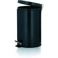 kela Treteimer Silent Close Kilian Metall schwarz Matt 39cmh 25cmØ 12L, 10931