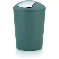 kela Schwingdeckeleimer Marta Kunststoff grau 29cm 19,5cmØ 5l, 22302