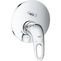 GROHE Eurostyle Einhand-Wannenbatterie, Unterputzmontage, offener Hebelgriff, 24049003, Farbe: Chrom