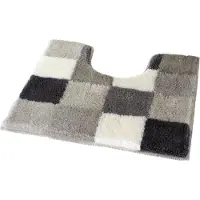Kleine wolke Badematte "Caro", rutschhemmend beschichtet, fußbodenheizungsgeeignet, Badteppich, modernes Karo-Muster, Pastell-Farben, waschbar