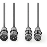 Nedis Audiokabel XLR kompensiert 2X XLR 3-polig mach