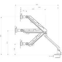 Newstar FlachbildschirmTischhalterung