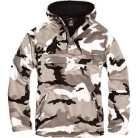 Brandit Anorak "Herren Fleece Pull Over Windbreaker" 1 Stk. tlg. mit Kapuze