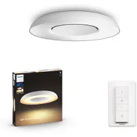 Philips White ambience Still Deckenleuchte weiß + Dimmschalter, Intelligente Deckenbeleuchtung, Bluetooth/Zigbee, Weiß, LED, Metall, Kunststoff, Nicht austauschbare(s) Leuchtmittel