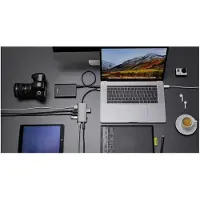 LMP 15954, USB 3.2 Gen 2 (3.1 Gen 2) Type-C, Grau, MicroSD (TransFlash), SD, HDMI, RJ-45, USB 3.2 Gen 1 (3.1 Gen 1) Type-A, Aluminium, USB