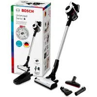 Bosch Serie 6 BCS611AM, Stabstaubsauger, Beutellos, Schwarz, Weiß, Trocken, Filterung, Glatter Boden, Teppich, Harter Boden, Soft floor, Treppenstufen, Kachel