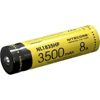 Nitecore NL1836HP High Performance aufladbarer 18650 Li-Ion Akku, 3600 mAh