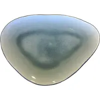 Gastro Teller Oval Grau Blau 16 cm (4-teilig)