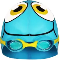 Waimea Bademütze Vis Mit Schwimmbrille Blue Kinder