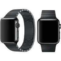 Devia Armband Elegantes Gliederarmband für Apple Watch 41mm/ 40mm/ 38mm space schwarz