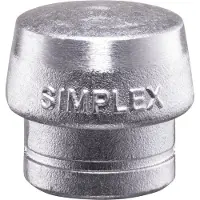 HALDER Schonhammerkopf SIMPLEX Kopf-Ø 80mm Weichmetall silber hart