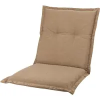 Kopu Prisma Leinen Hochwertiges Gartenkissen mit niedriger Rückenlehne – Beige