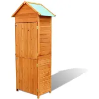 vidaXL Gartenschrank Braun 42,5x64x190 cm